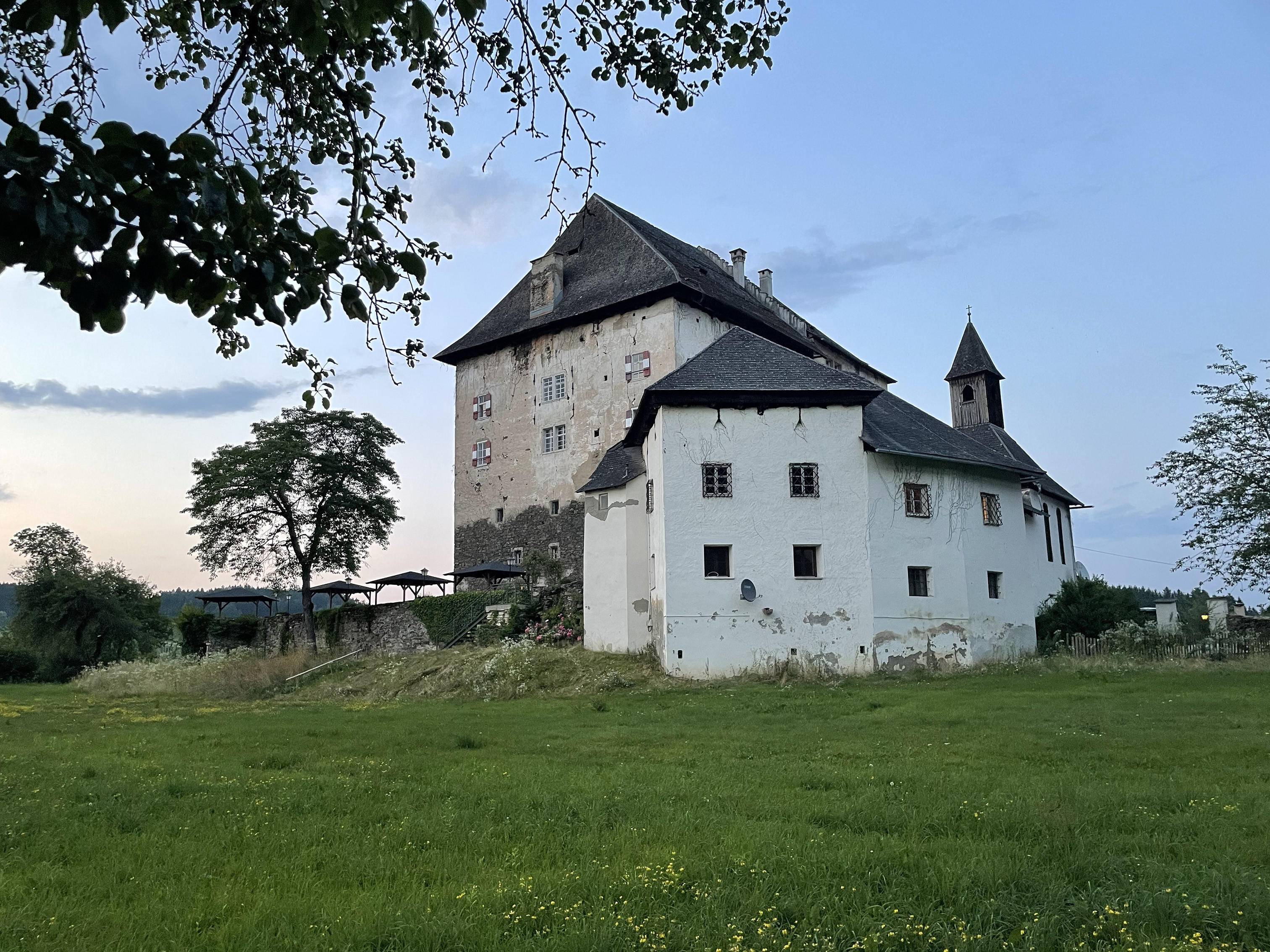 Blick auf Schloss Moosburg