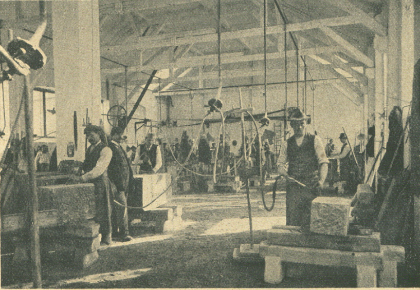 Foto einer alten Werkstatt