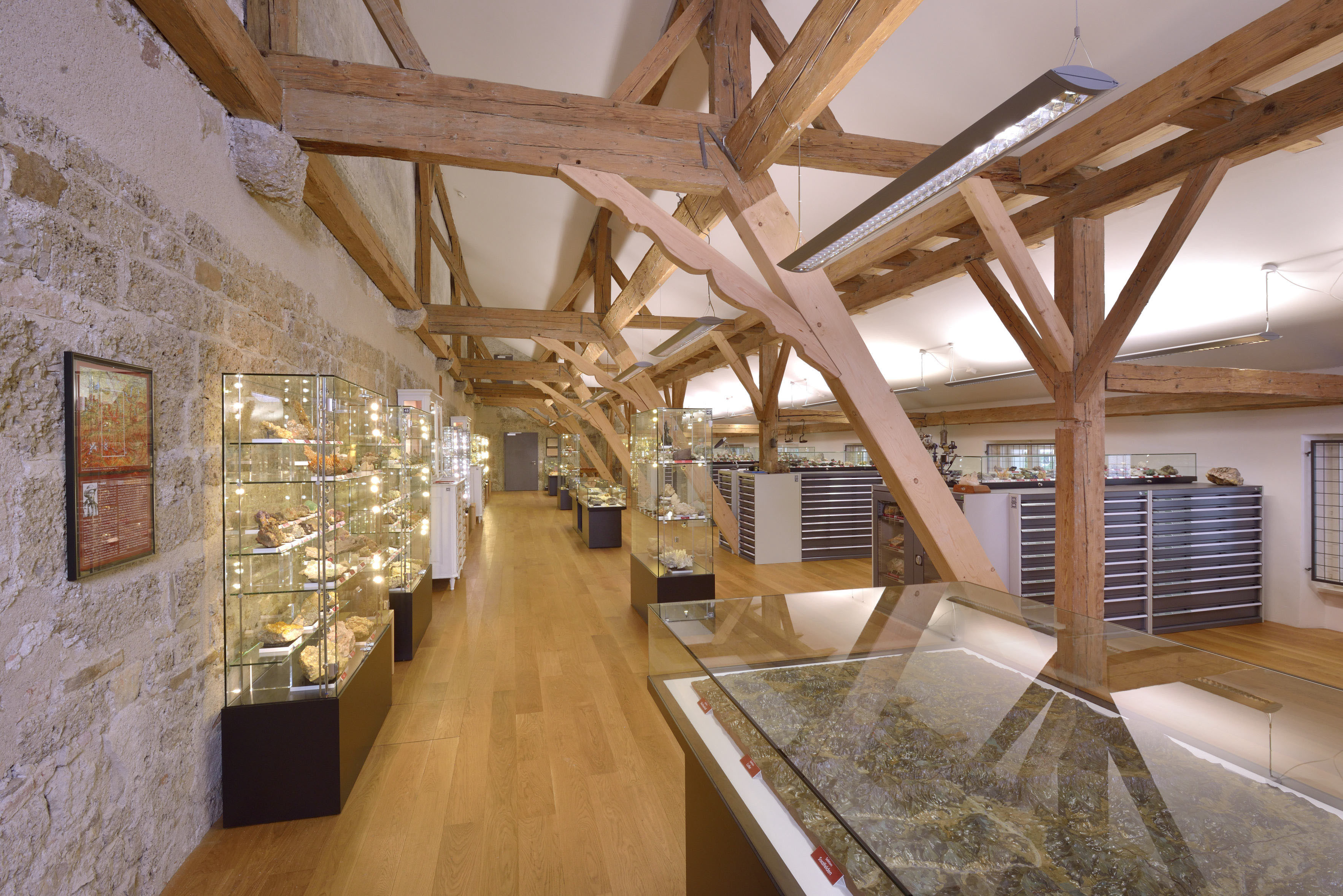Ausstellungshalle der Mineraliensammlung