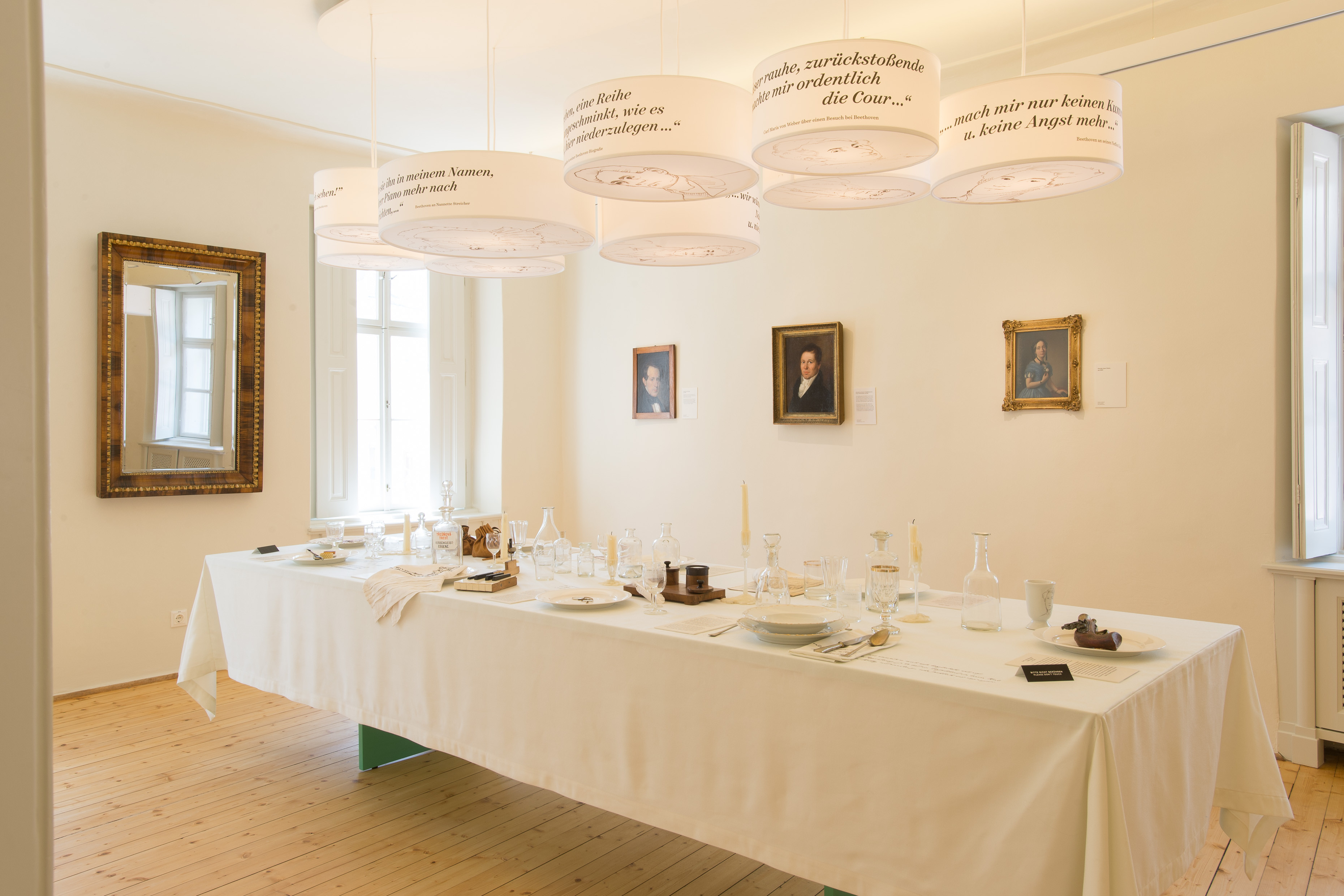 Modernes Ausstellungskonzept - Beethovens Gäste