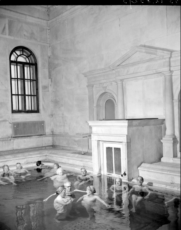 Badegäste in den 1960er Jahren