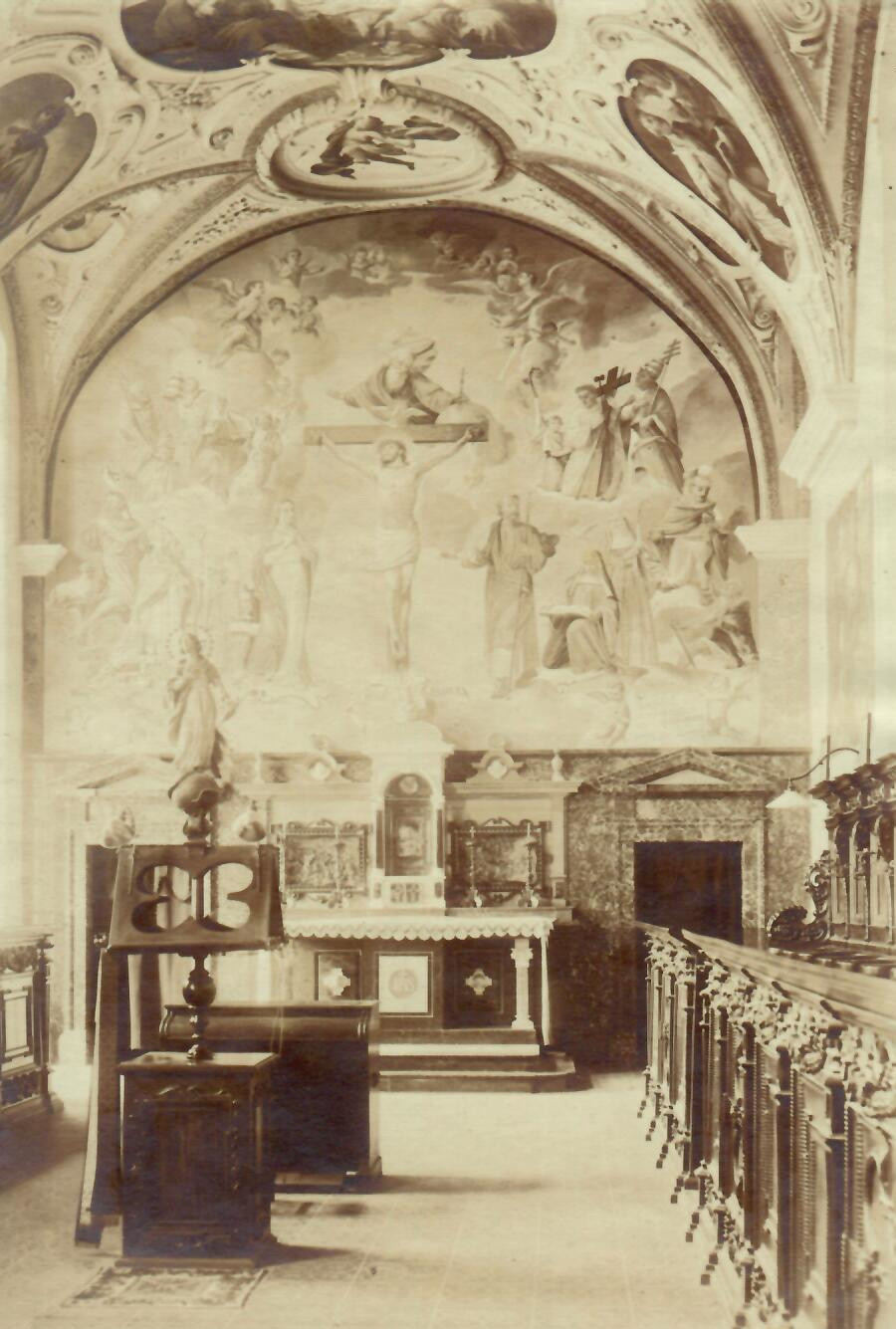 Blick in die Chorkapelle um 1900